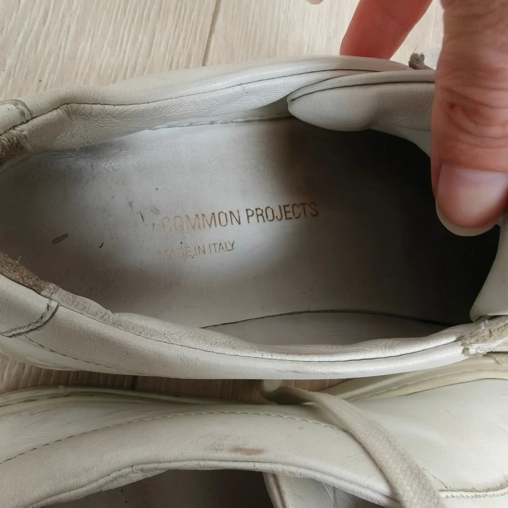 Common Projects Womens Original Achilles Low Sneaker 39 White Leather Minimalist